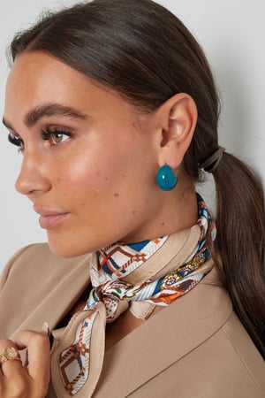 Colorful crescent moon earrings h5 Picture4