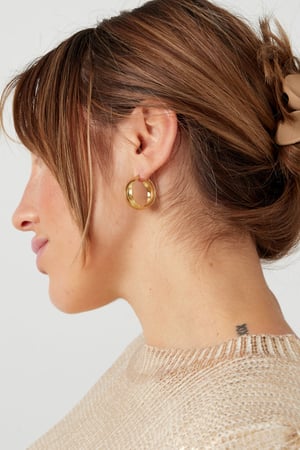 earrings round with structure h5 Picture4
