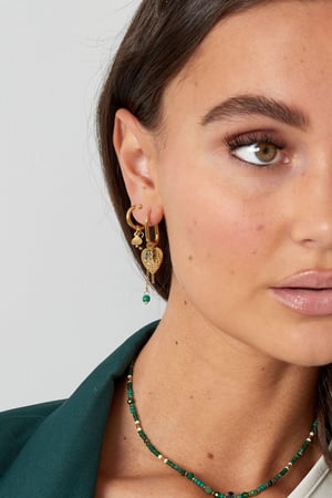 earrings natural stone with poker detail h5 Picture4