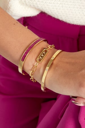 Gliederarmband mit Steinen  h5 Bild2
