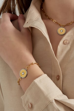 link bracelet with gold/silver detail h5 Picture3