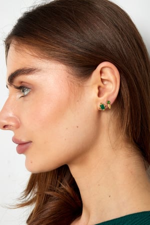 Studs vintage - Gold color/light green h5 Picture2