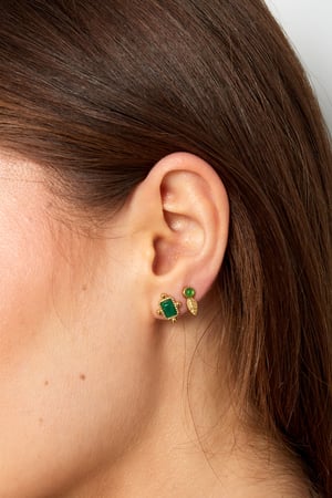 Studs vintage - Gold color/light green h5 Picture3