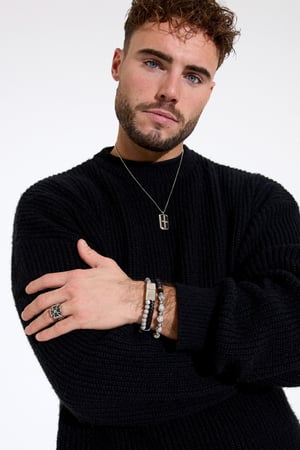 Men's bracelet beads black/color - gray h5 Picture3