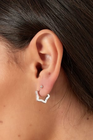 Basic star earrings Gold Color - small h5 Picture3