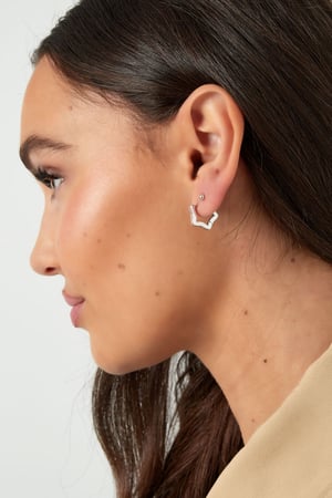 Basic star earrings Gold Color - small h5 Picture4
