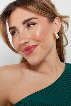 Simple drop-shaped pendant earrings small h5 Picture2
