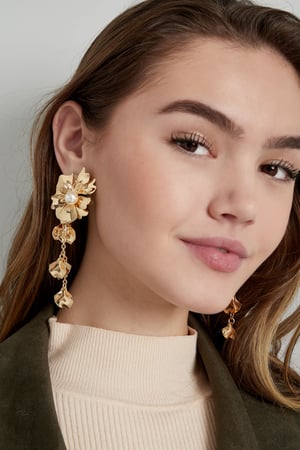 earrings flower with pearl h5 Picture4