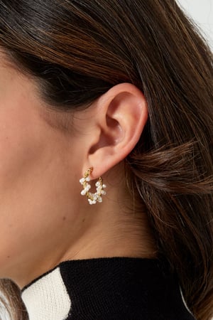 rope earring twisted with pearls h5 Picture3