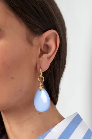 Earrings oval with starfish h5 Picture3