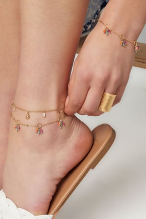 Bracelet colorful fiesta - orange pink h5 Picture4