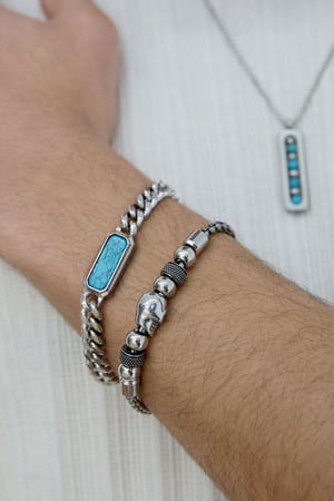 pulsera de eslabones con piedra h5 Imagen2