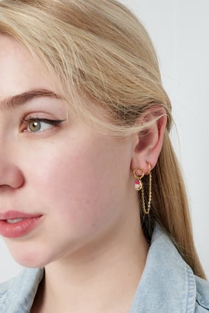 double earrings with charms h5 Picture2