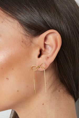 link earrings with bow h5 Picture3
