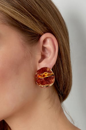 Colorful Flower statement earrings h5 Picture2