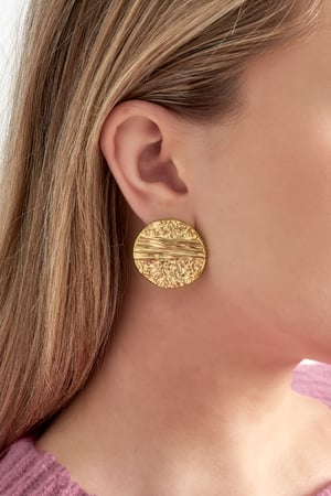 Earrings elegant structure round  h5 Picture2