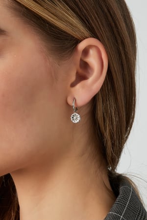 Flora charm earrings - Silver Color color h5 Picture2