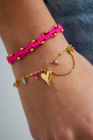Herz-Pop-Armband - Goldfarben h5 Bild2
