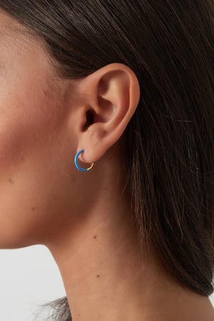 Hoop Earrings Fuchsia h5 Picture2