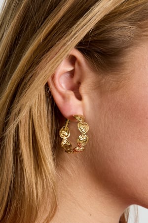 Heart hoop earrings h5 Picture3