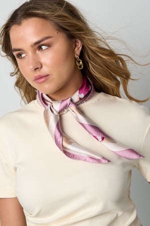 Sommerliche Schals mit Blumenmuster, süße Polyester-Accessoires zum Valentinstag h5 Bild3