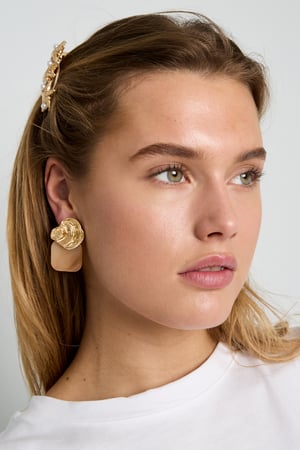 Alloy Stud Earrings Irregular Shape Simple Daily Simple Series Women's jewelry h5 Picture2