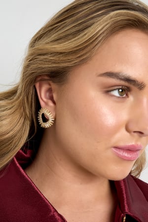 Copper Stud Earrings Heart Elegant Christmas Luxurious Series Women's jewelry h5 Picture3