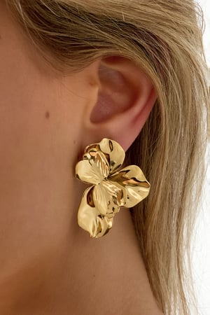 Stainless Steel Stud Earrings Flower Casual Daily Simple Series Women's jewelry h5 Picture3