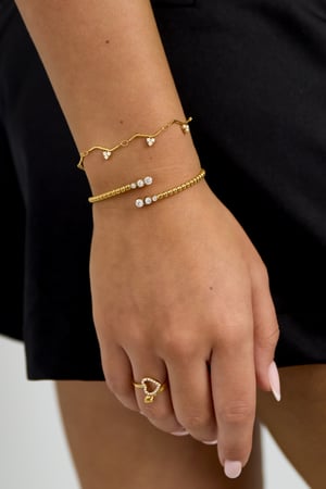 Bracelet with zigzag pattern and stones h5 Picture2