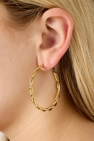 Twisted hoop earrings M h5 Picture2