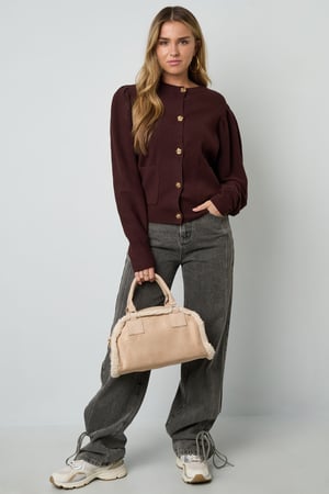 Shoulder bag with teddy details h5 Picture3