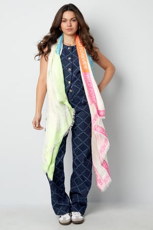 Schal mit buntem Print – mehrfarbig h5 Bild3