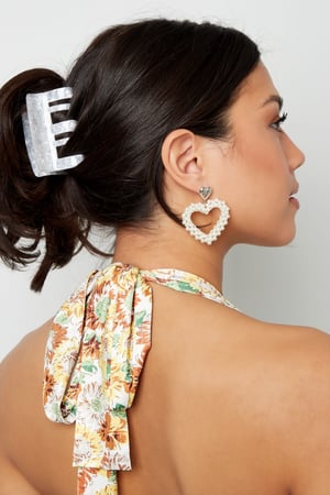 Hair clip shimmering print - red Sheet Material h5 Picture2