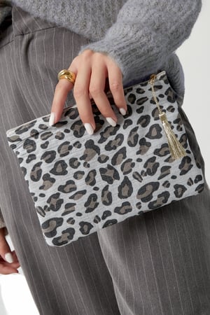 Borsa per il trucco con stampa leopardata h5 Immagine2