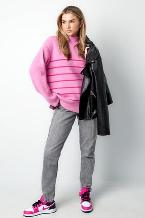 Basic Bliss sweater - orange pink h5 Picture8