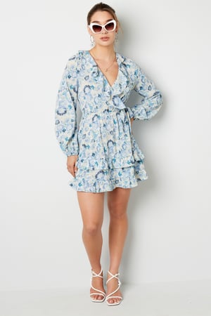 Flower-Power kleiden Blau S h5 Bild4