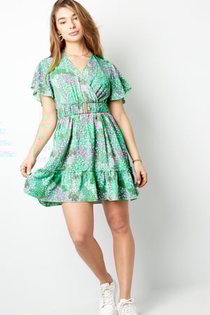 Midikleid Blumendruck Rosa h5 Bild7