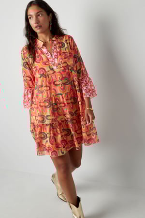 Sommerkleid mit Retro-Print – mehrfarbig h5 Bild4