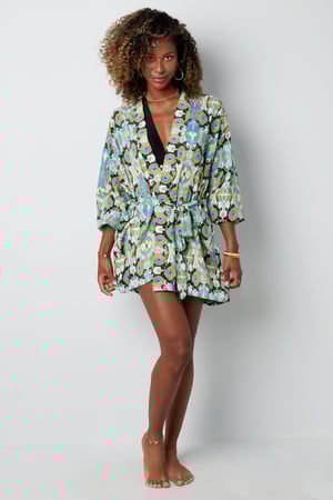 Kimono corto estampado colorido - multi h5 Imagen6