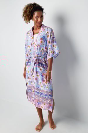 Kimono estampado floral h5 Imagen3