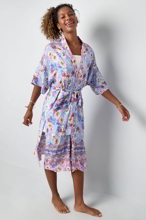 Kimono estampado floral h5 Imagen9