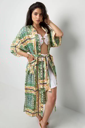Kimono-Busty-Print – Orange h5 Bild2