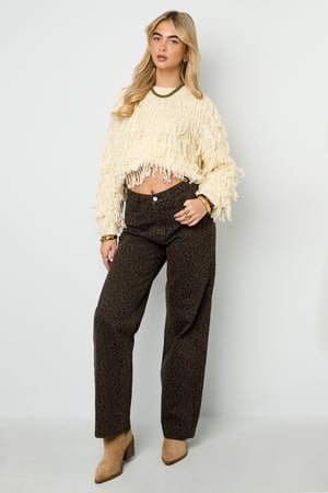 Knitted sweater with fringes h5 Picture6
