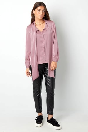 Cremefarbene Bluse mit Schleifendetail h5 Bild3