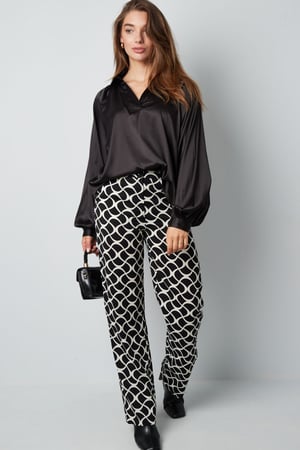 Bluse mit Puffärmeln, lila h5 Bild4