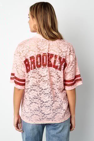 Camiseta americana de encaje con cuello en V h5 Imagen12