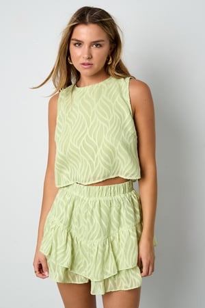 Co-ord Set White Leaves - Skirt h5 Picture5