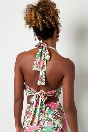 Top colorful flowers - green/pink Multi S h5 Picture8