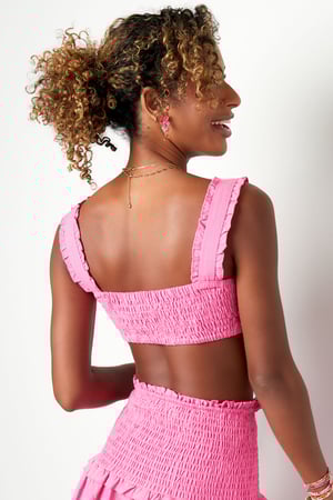 Crop top ritagliato - bianco White M h5 Immagine7