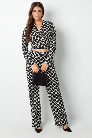 Wrap blouse aesthetic print h5 Picture6